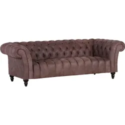 Big-Sofa GUTMANN FACTORY "Amazonas", braun, B:230cm H:74cm T:101cm, Sofas, aus Anilinleder