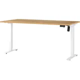 Germania Germania-Werke Schreibtisch höhenverstellbar, 160 cm weiß, 160x119x80 cm