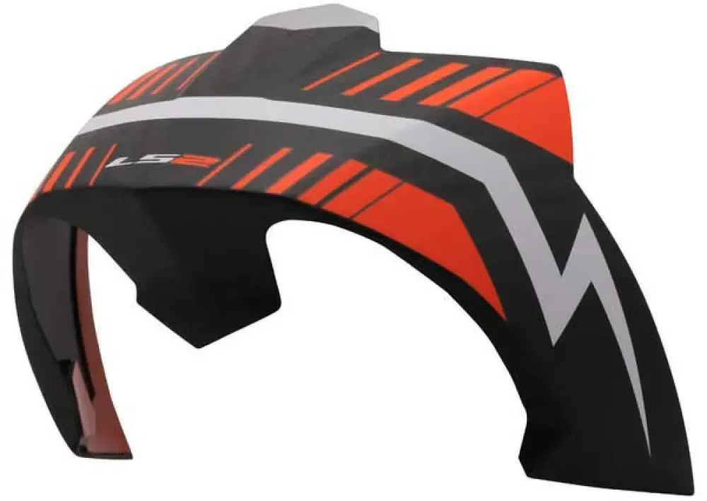 Ls2 Ff805 Helm-heckspoiler - Matt Carbon Replica Black - One Size