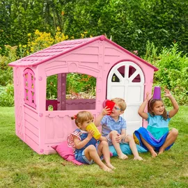 PalPlay Spielhaus Haus Des Vergnügens 130 x 111 x 115 cm Kunststoff/Rosa