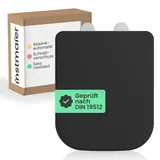 Toilettendeckel mit Absenkautomatik | Schwarz | Eckig | Duroplast