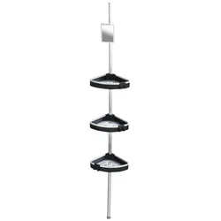 WENKO Teleskop-Duschecke, Aluminium/Kunststoff, silberfarben_matt