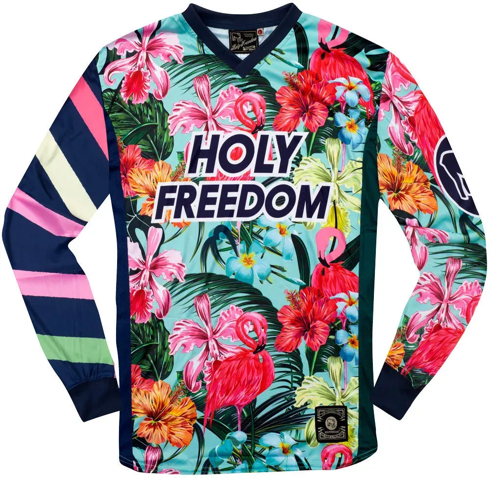 HolyFreedom Settentadue Motocross Jersey, schwarz-pink, Größe M für Männer