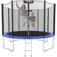 Kinetic Sports Trampolin Outdoor Salto 183 cm inkl. Sicherheitsnetz und Leiter Blau