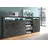 borchardt Möbel Highboard 200 x 89 x 35 cm grau
