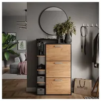 Vicco Orlando 80 x 128,3 x 24,2 cm mit 3 Fächern braun