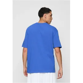 FUBU T-Shirt "Fubu FBMQ12111BLU Fubu Varsity T-Shirt", Herren, Gr. S, blau, weiß, rot, 100% Baumwolle, bedruckt, loose fit, Rundhals, Shirts T-Shirt