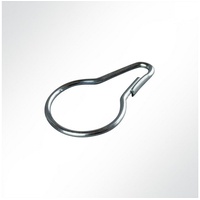 Gardinenring Birneförmiger Stahldraht Vorhanghaken Universalhaken, LYSEL®, (1-St) grau