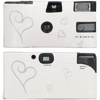 Einwegkamera für Hochzeit, 35 -mm -Einzelverwendungskamera mit Blitz, Einweg -einmalige Kamera für Jubiläum, Konzert, Reisen, Camp, Partyversorgung, Retro -Farbfilm