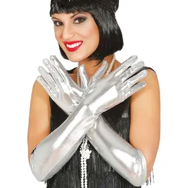 Fiestas Guirca Handschuhe 44 cm Silber