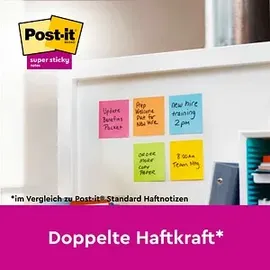 Post-it Super Sticky Notes Soulful Collection farbsortiert, 90 Blatt