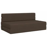 vidaXL Bett Faltbares Sofa Bett Matratze Taupe 152 x 86,5 x 60 cm Stoff (1-tlg)