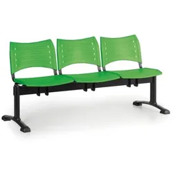 Wartezimmerbank - Kunststoff Visio Biedrax LC9286z - Gestell schwarz