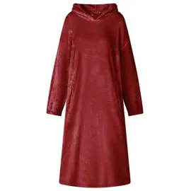 vidaXL Decken-Hoodie Bordeauxrot M Flanell, rot