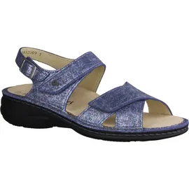 Finn Comfort Damen Sandale, blau(jeans), Gr. 36 - Blau - 36