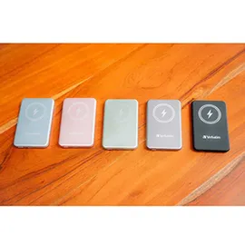 Verbatim Charge 'n' Go Magnetic Wireless Powerbank 5000 mAh Fast Charge, Quick Charge 3.0, Usb PD 3. - Grün
