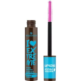 Essence I Love Extreme Crazy Volume Wasserbeständige Mascara 01 Cozy Brown 12 ml