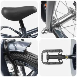 vidaXL Kinderfahrrad 16 Zoll grau