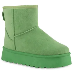 Damen Winter Boots in Grün