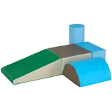 Homcom Bausteinset Kunstleder, Schaumstoff