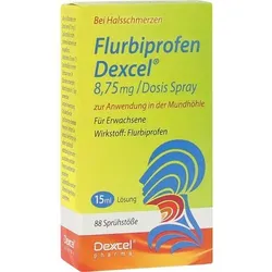 FLURBIPROFEN Dexcel 8,75 mg/Dos.Spray Mundhöhle 15 ml