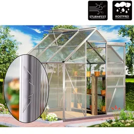 DEUBA DEUBA® Gewächshausklammern Edelstahl 100 Stück Hohlkammerplatte Befestigung Gewächshäuser Gewächshausklemmen Zubehör