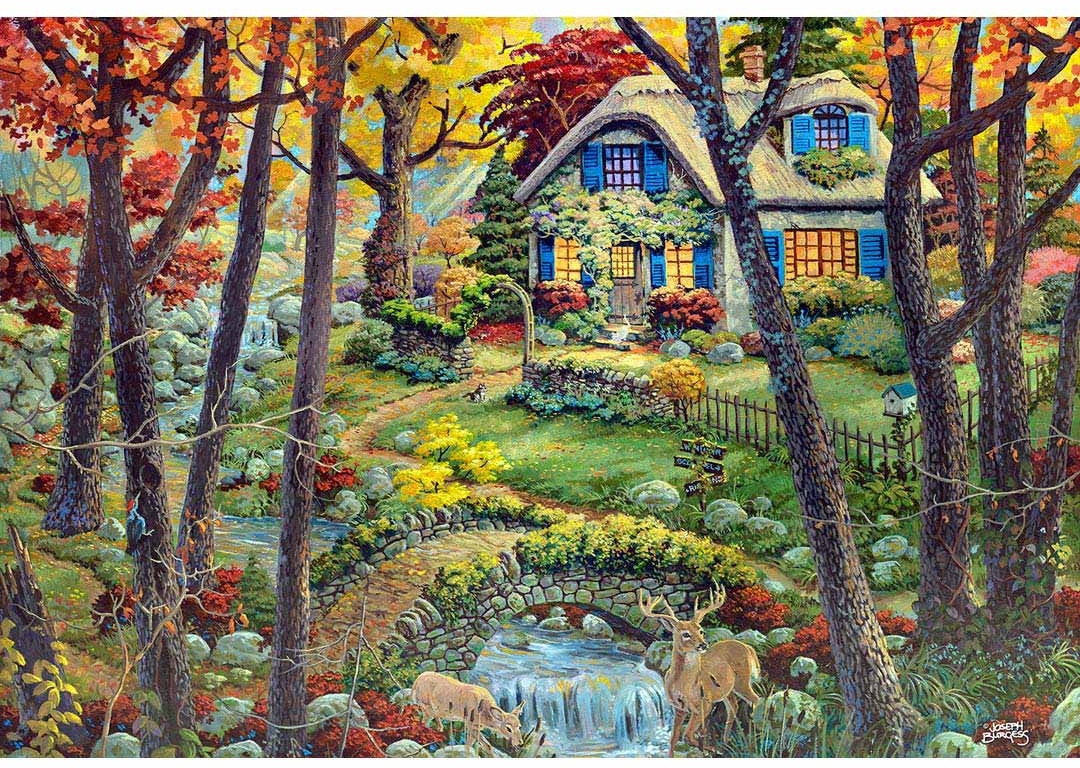 Wooden City A Cottage in the Woods Gr. M Holz Puzzle     