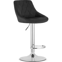OEM Hocker KAST Samt 46 x 105 x 49 cm Schwarz