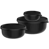Mepal Frischhaltedosen-Set Lumina 2.0 schwarz 0,25/0,75/1,5 l, 1 Set