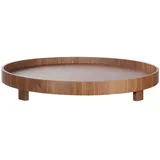 Asa Selection ASA Selection, Wood Walnuss Tablett auf Fuß Ø 40cm