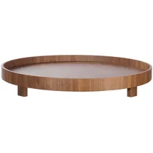 Asa Selection ASA Selection, Wood Walnuss Tablett auf Fuß Ø 40cm