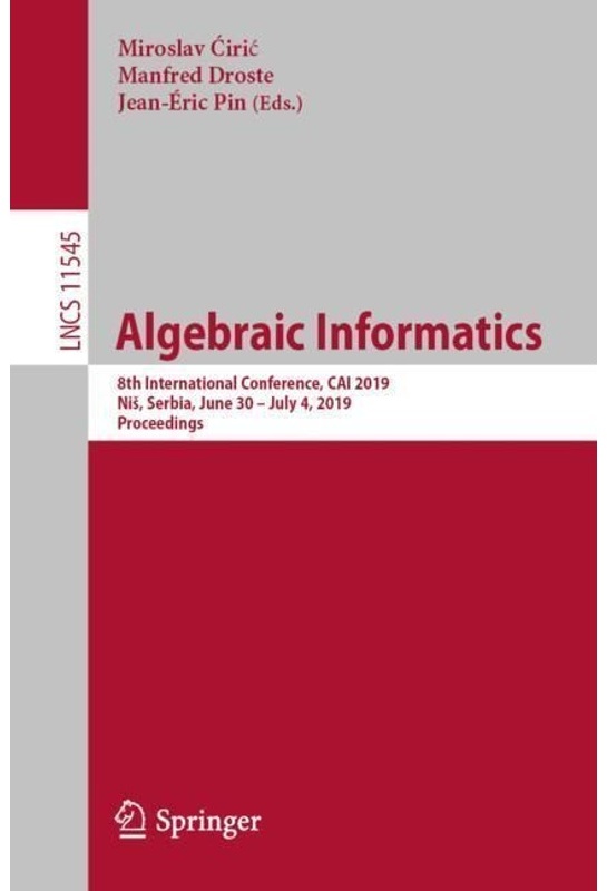 Algebraic Informatics  Kartoniert (TB)