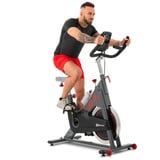 Hop-Sport Indoor Cycling Bike Fahrrad HS-065IC - Speedbike mit LCD-Display und 20 KG Schwungrad - bis 150kg - Schwarz