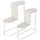 Boltze Blumentreppe 55 x 18 x 50 cm Beige