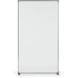 Magnetoplan Raumteiler halbtransparent - 180x100x50cm (BxHxT) - T-Füße - Acryl - Aluminiumrahmen