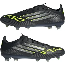 adidas F50 Pro Firm Ground Herren Core Black/Iron Metallic/Lucid Lemon 39 1/3