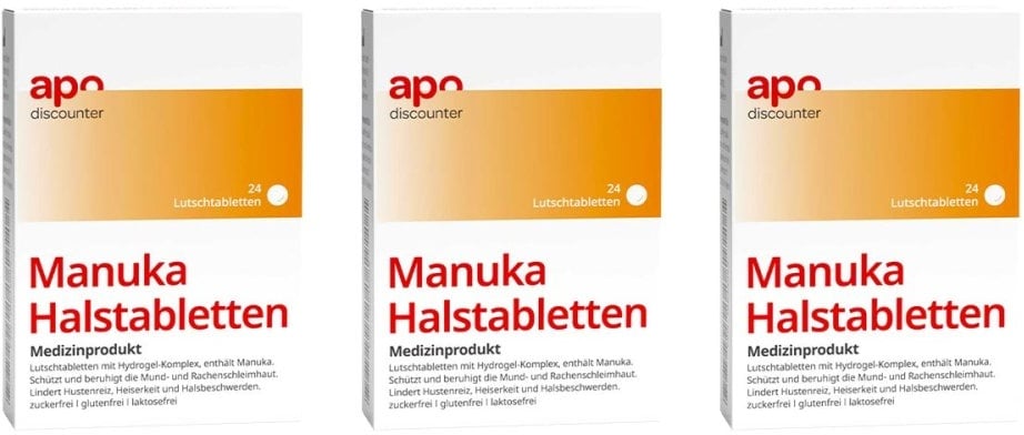 Manuka Halstabletten zuckerfrei zum Lutschen von apodiscounter