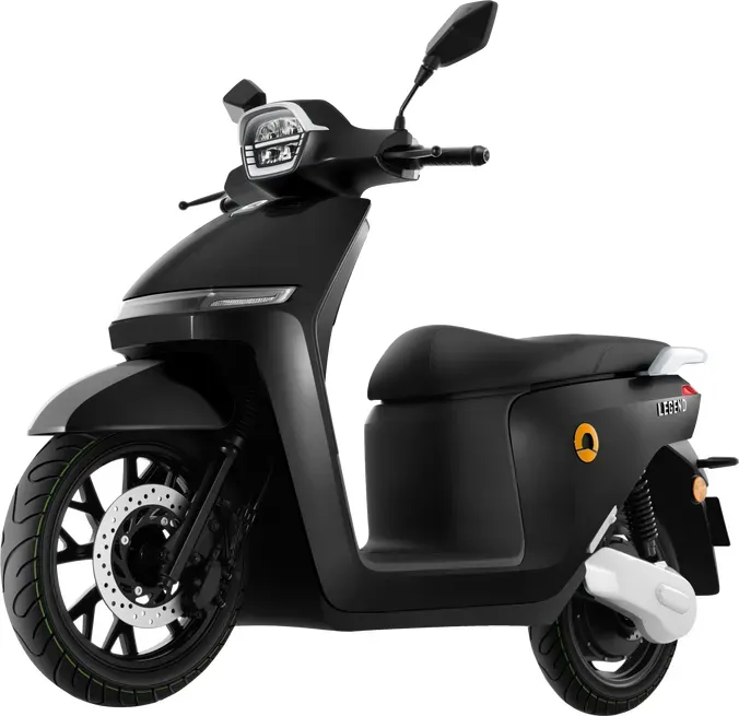 SUNRA Legend Black L3e Elektro-Motorrad 3000 W, EEC-straßenzugelassenes E-Motorrad, Höchstgeschwindigkeit 80 km/h, Reichweite bis zu 115 km, Lithium-Akku, 125-ccm-äquivalenter Elektro-Scooter für 2 Fahrer – Legend Black