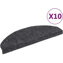 vidaXL Selbstklebende Treppenmatten 10 Stk. Dunkelgrau 65x21x4 cm