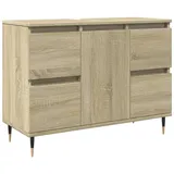 vidaXL Badschrank Sonoma-Eiche 80x33x60 cm Holzwerkstoff