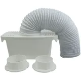 Uhidka Trommeltrockner Kondensator Kit Staubsauger Flexible Stretch Abluftschlauch Trockner Kondensator
