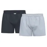 Seidensticker Web-Boxershorts blau 2er Pack L