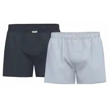 Seidensticker Web-Boxershorts blau 2er Pack L