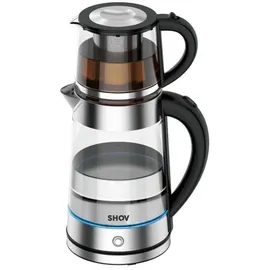 SHOV elektrischer Glasteekocher, Vol:1,7l, TeeVol.0,8l, strix controller safety