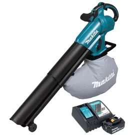 Makita DUB 187 RT Akku Laubbläser und Laubsauger 18 V Brushless + 1x Akku 5,0 Ah + Ladegerät