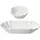 Mambocat 2er Set Fries Pommesschale oval weiß aus Porzellan 19,5x10,7cm – 24302114