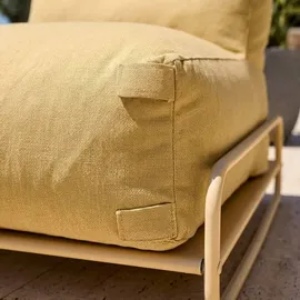 Oviala Modularer Gartenliegestuhl gelb