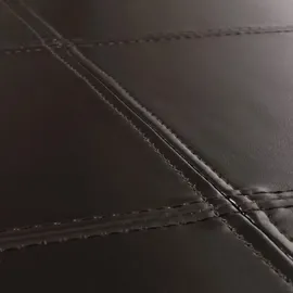 berlinlodge Aufbewahrungs-Truhe Sitzbank Lars HxBxT 45x112x45cm Braun Leder + Kunstleder