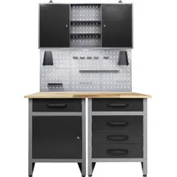 Ondis24 Werkstatt-Set ONDIS24, schwarz (anthrazit, schwarz, grau), B:120cm H:205cm