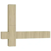 Furnicato 5-tlg. TV-Schrank-Set Sonoma-Eiche Holzwerkstoff